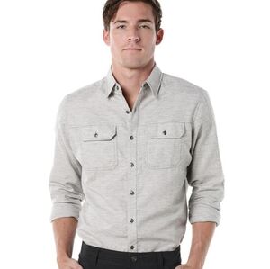 KUHL Men's Shiftr Shirt Beige Button Down 2 Front Pockets Sz XL